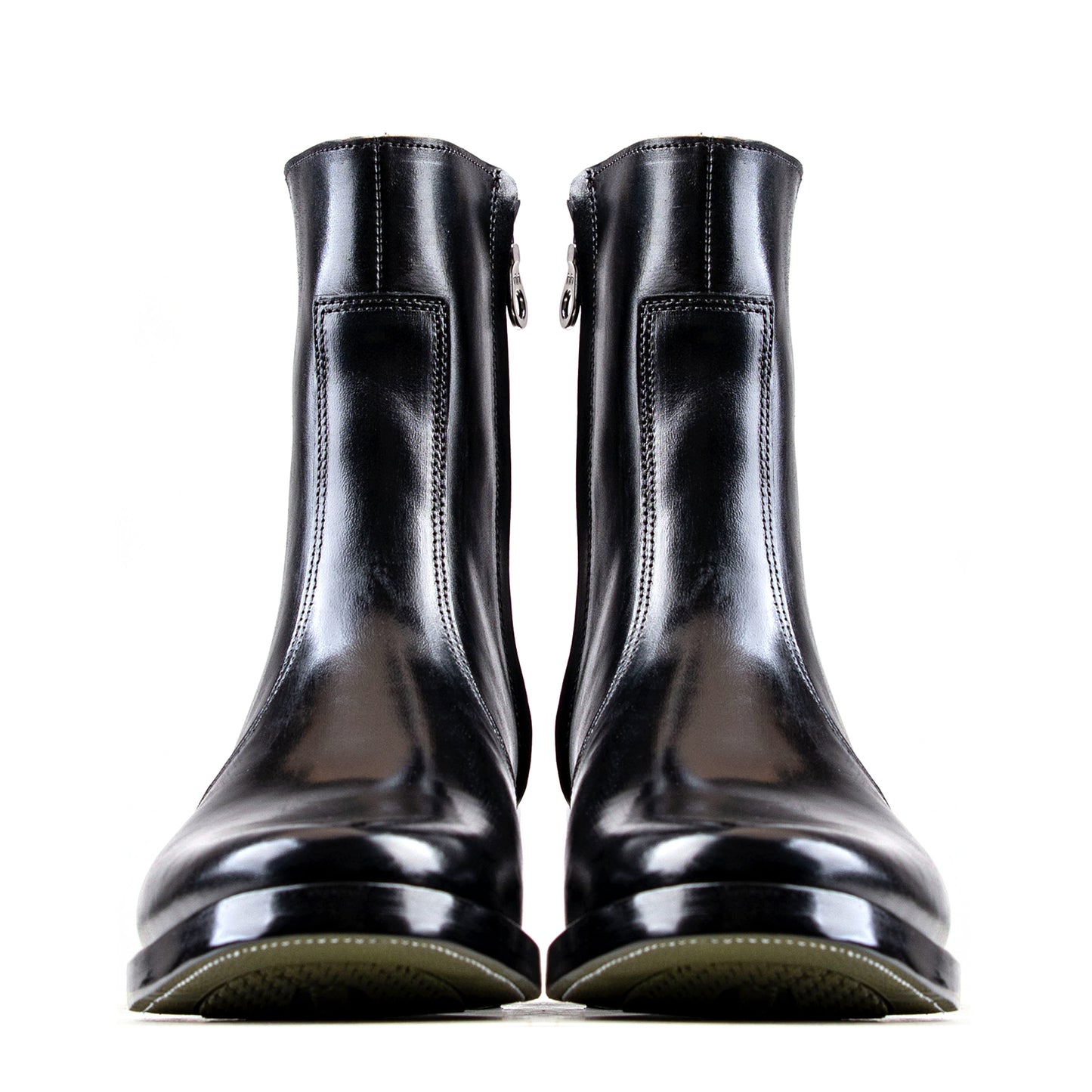Side Zip Boots 8＂- Black Horsebutt TPR - xbxs®boots factory